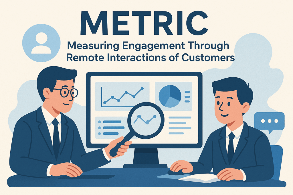 METRIC: Measuring Engagement Through Remote Interactions of Customers